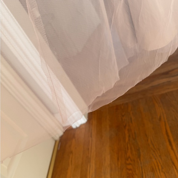 Amsale Gray net halter dress size 8! Beautiful! **damaged** - Picture 4 of 10